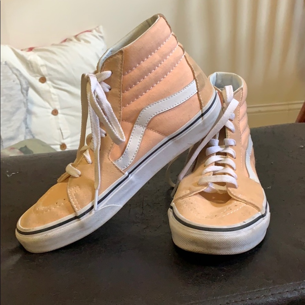 Peach Hightop Vans